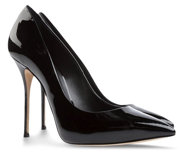 Casadei Black Patent Leather Pumps