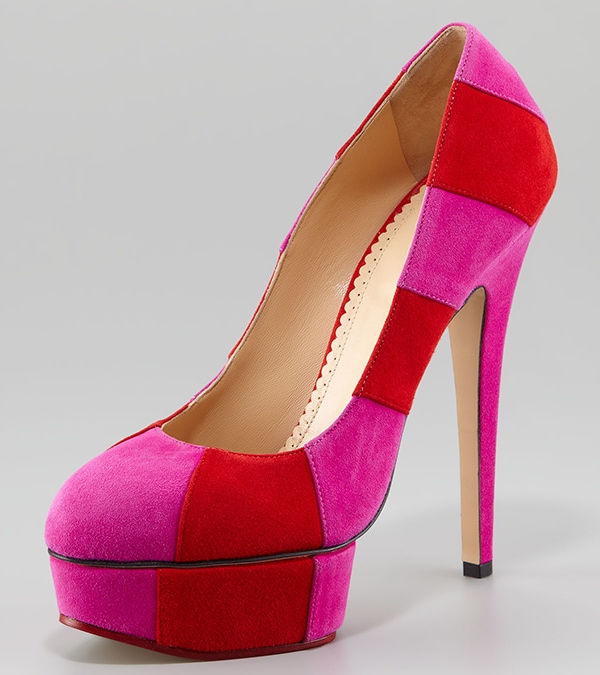 Charlotte Olympia Priscilla Pumps pink red