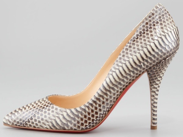 Christian Louboutin Batignolles Snake Pointed Toe Red Sole Pump Outstep