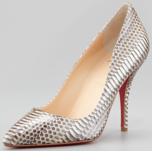 Christian Louboutin Batignolles Snake Pointed Toe Red Sole Pump