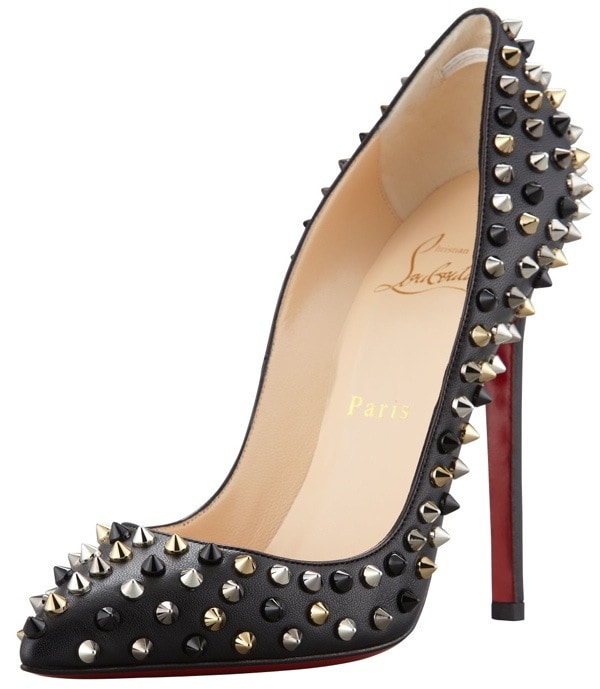'Pigalle' Spikes Red-Sole Pumps