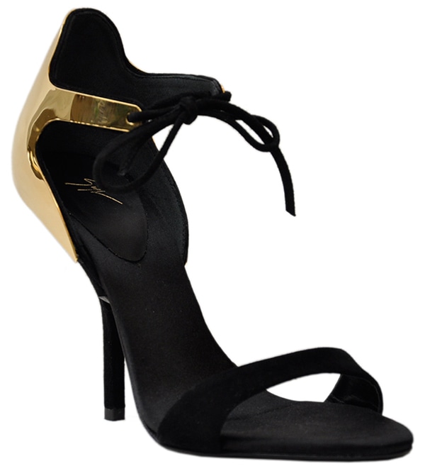 Giuseppe Zanotti Suede and Laminated Sandals