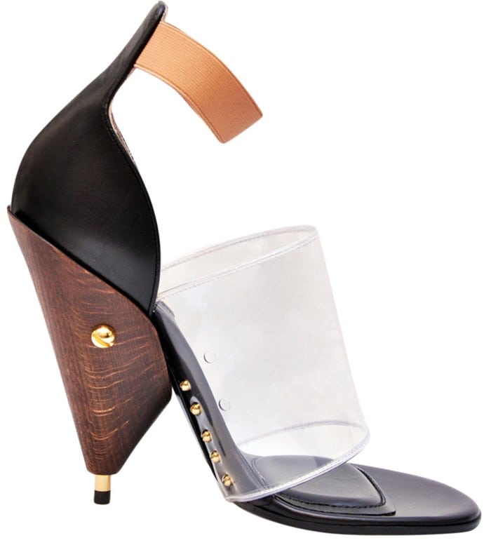 Givenchy Black and Transparent Albertina Podium Heels