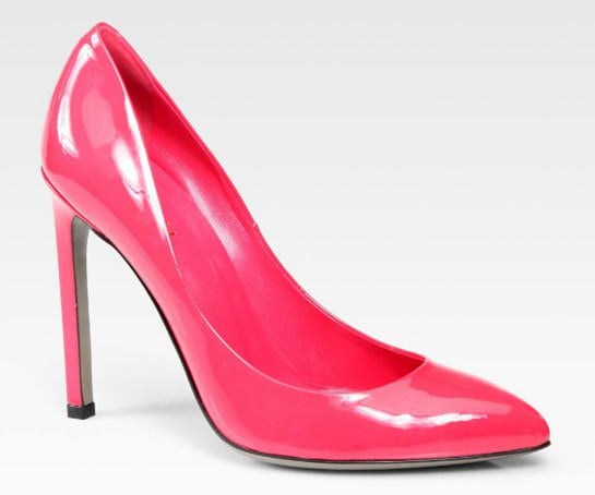 Gucci Gloria Patent Leather Pumps in Pink