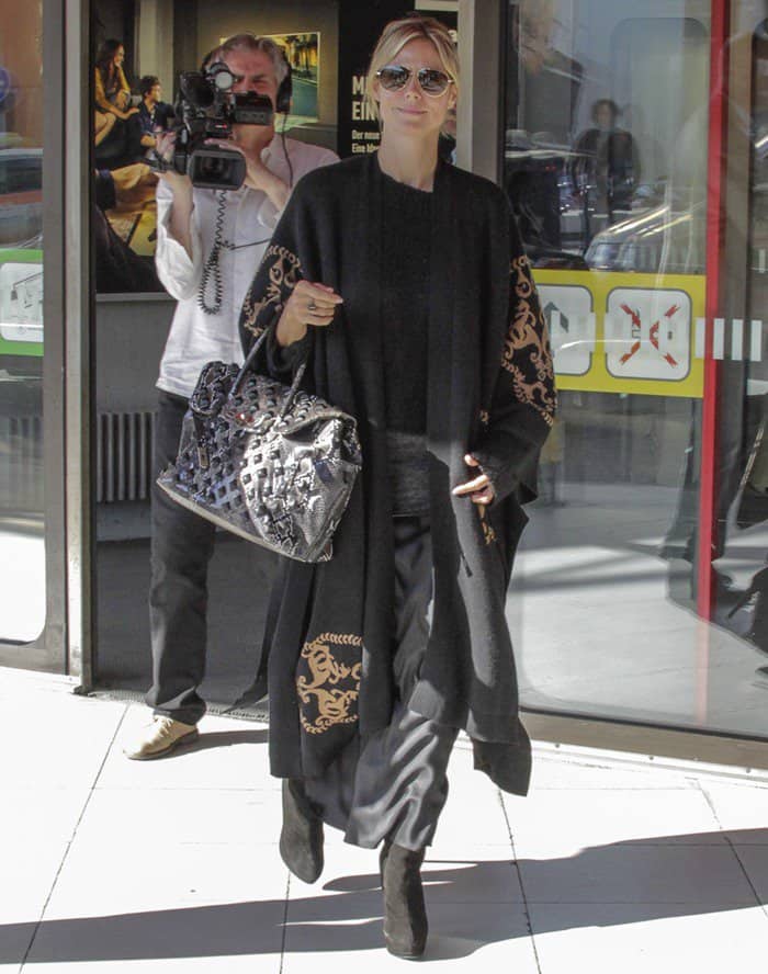 Heidi Klum arriving at Tegel Airport in Berlin, Germany on May 27, 2013