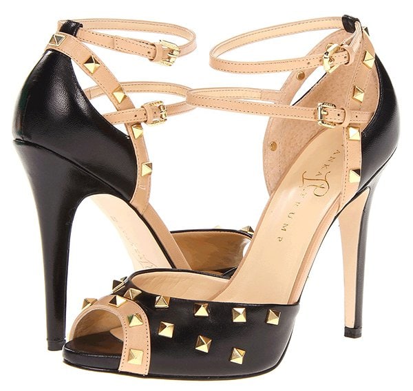 Ivanka Trump "Ayla" Heels in Black/New Beige