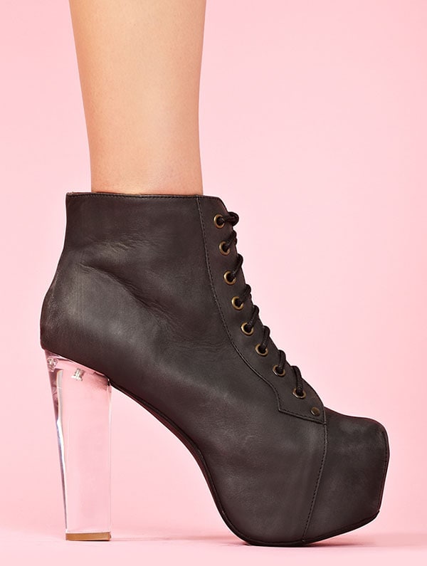 Jeffrey Campbell Lita Clear Platform Boots