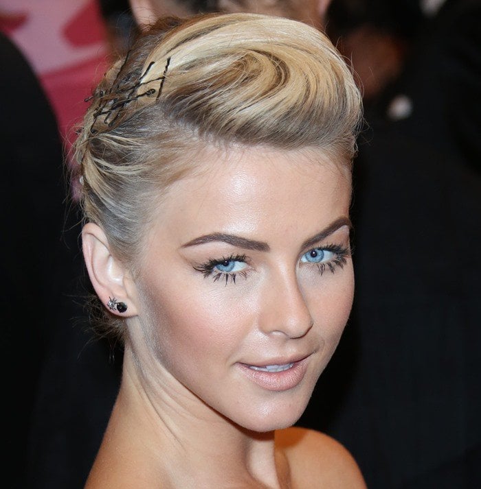 Julianne Hough on the red carpet at the 2013 Met Gala held at the Metropolitan Museum of Art in New York City on May 6, 2013