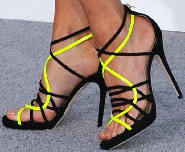 Kate Beckinsale's playful heels by Jimmy Choo