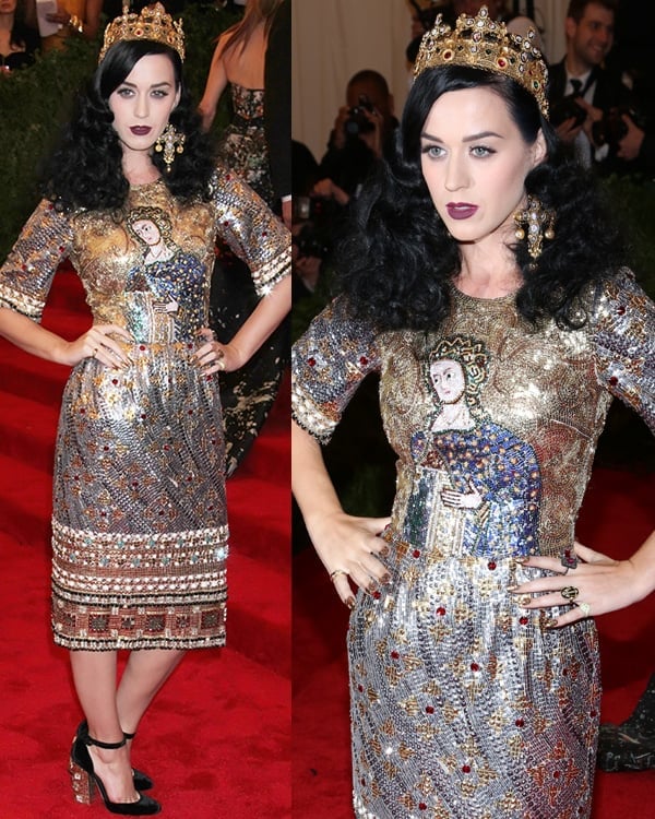 Katy Perry claims the night as gothic royalty in a Joan of Arc-inspired Dolce & Gabbana dress at the Met Gala