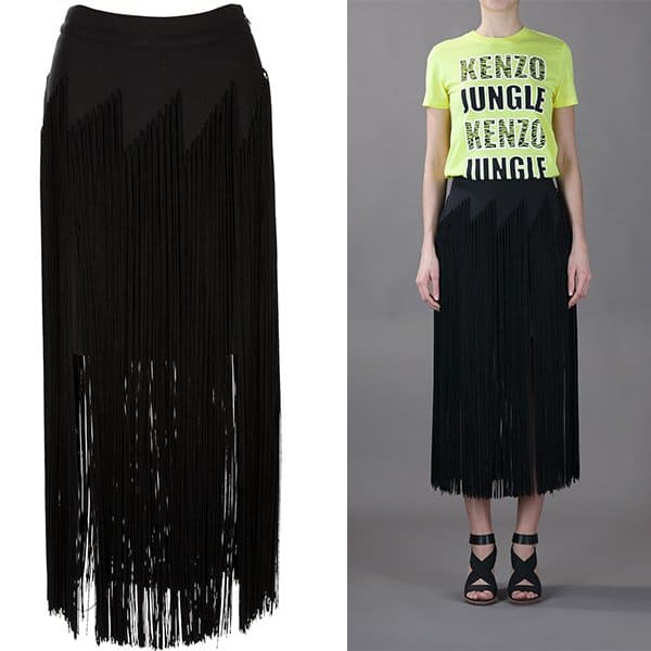 Kenzo Fringed Skirt