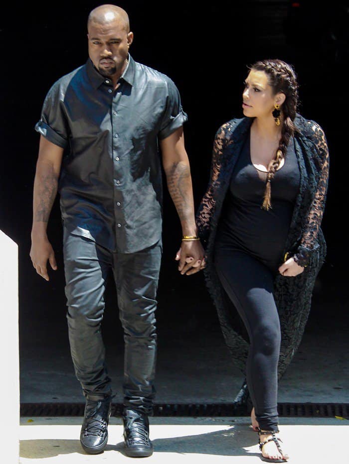 Kim Kardashian and Kanye West are seen house hunting in Beverly Hills