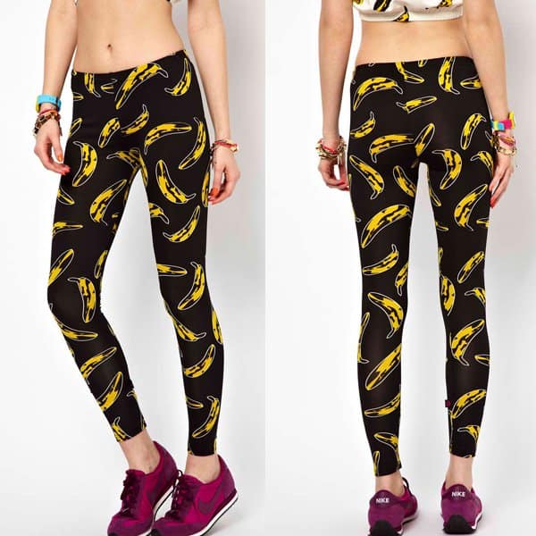 Fashion spotlight: Kuccia's banana-print leggings priced at $50.91, blending style with comfort