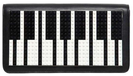 Les Petits Joueurs Piano Leather Clutch—sleek design meets musical inspiration