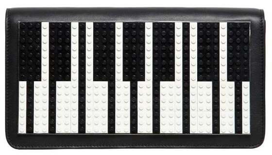 Les Petits Joueurs Piano Leather Clutch