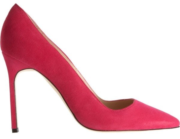 Manolo Blahnik Suede 'BB' Pumps