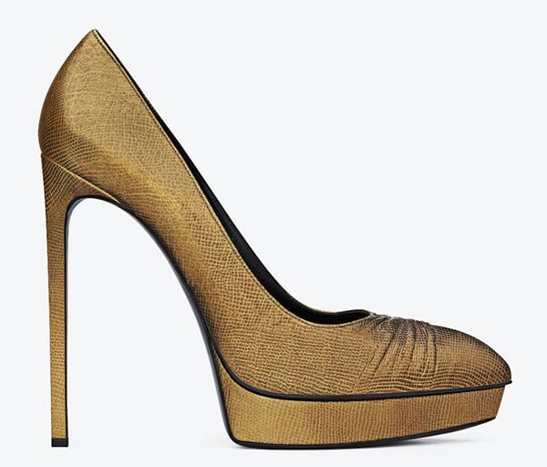 Saint Laurent Classic Pleated Janis Escarpin Pumps