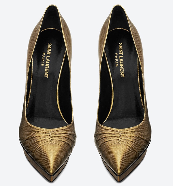 Saint Laurent Classic Pleated Janis Escarpin Pumps