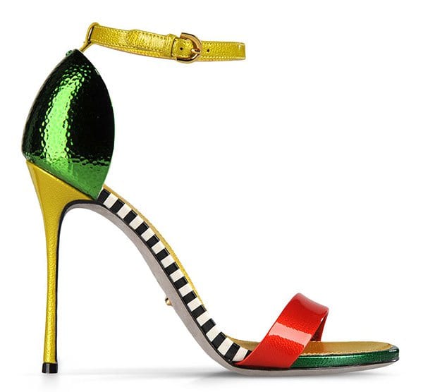 Sergio Rossi Flashy Sandals in Green