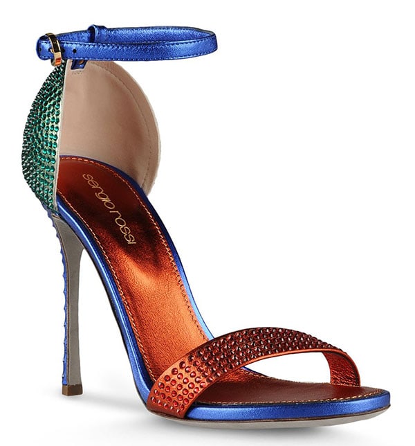 Sergio Rossi Flashy Sandals in Rust