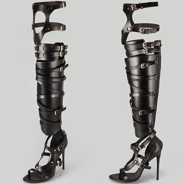 Rihanna Shows Why Knee High Gladiator Sandals Should Never Be Nude