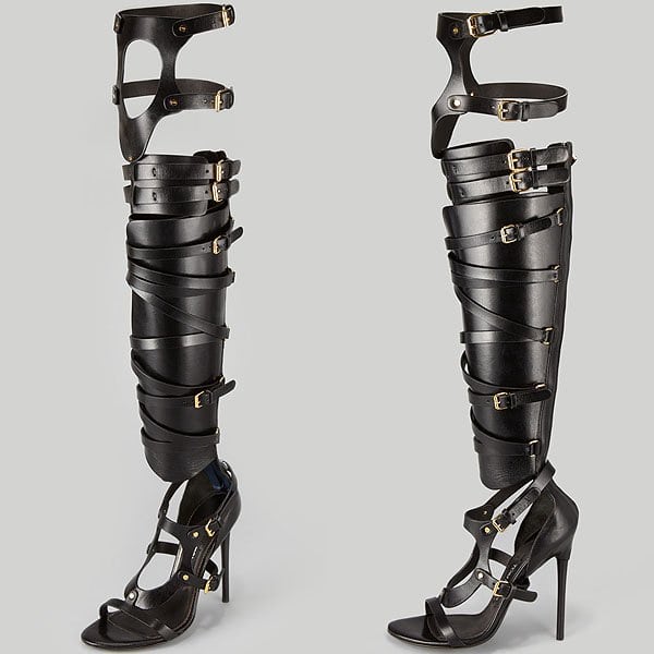 Tom Ford Spring 2013 Knee-High Gladiator Sandal Boots