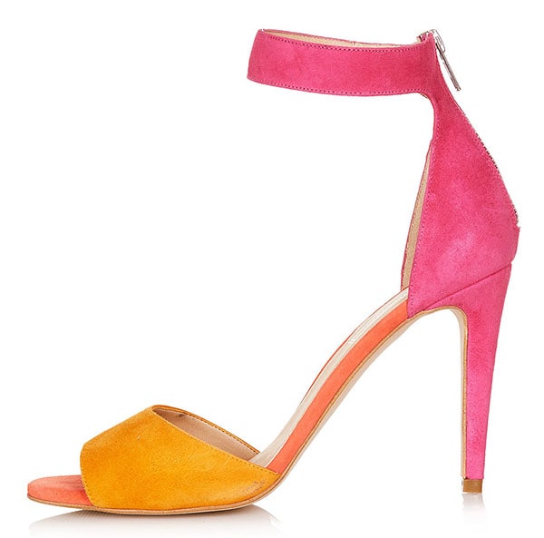 Topshop Rees 2 Part Hi Sandals Coral