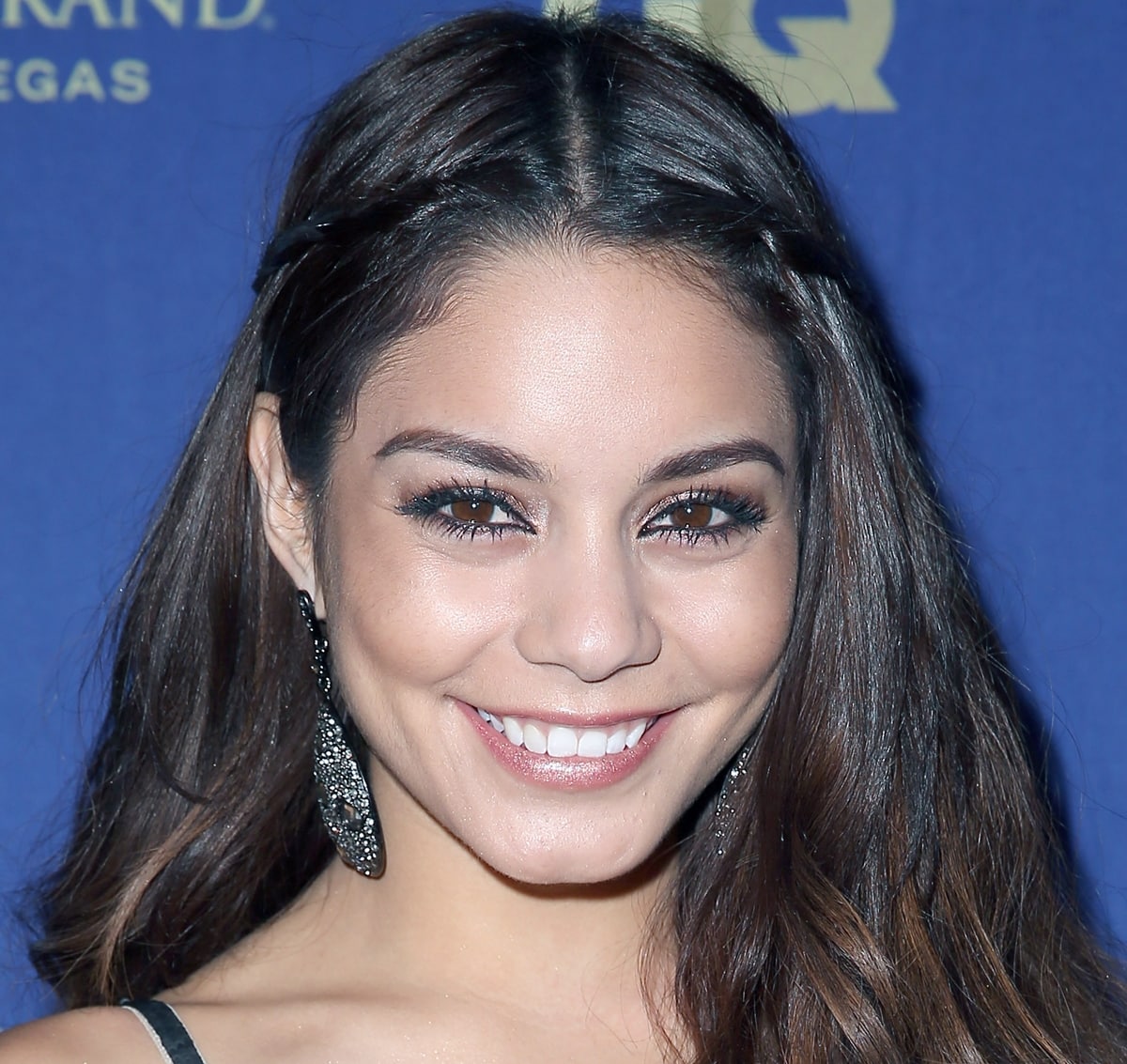 Vanessa Hudgens wearing Barbarella chandelier earrings by Samantha Wills at Hakkasan Las Vegas event