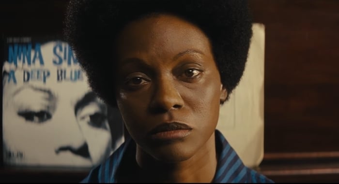 Zoe Saldaña darkened her skin and wore a prosthetic nose for playing Nina Simone in a 2016 biopic
