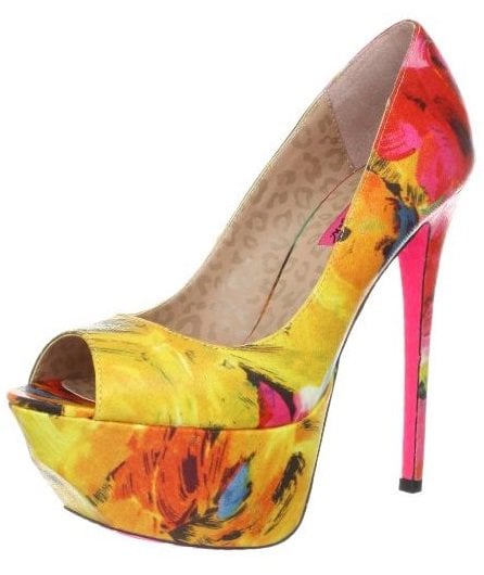 Betsey Johnson Bridgitt Floral-Print Pumps