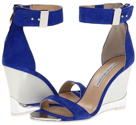 Kristin Cavallari for Chinese Laundry "Sogno" Wedges in Cobalt