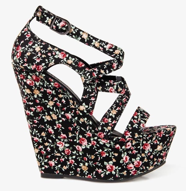 floral print heels forever 21