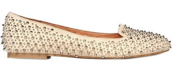 Jeffrey Campbell Leather Studded Loafers