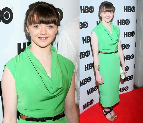 Actress Maisie Williams at a 'Game of Thrones' press conference in Warsaw, Poland on May 15, 2013