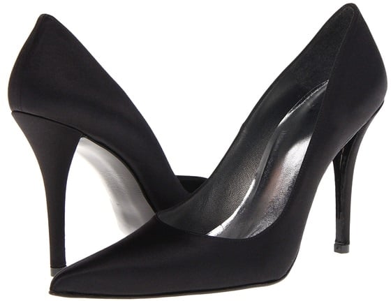 Stuart Weitzman Fever2 Satin Pumps in Black