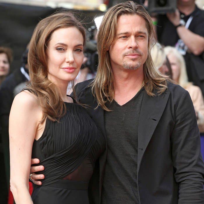 Brad Pitt and Angelina Jolie attend the World Premiere of 'World War Z