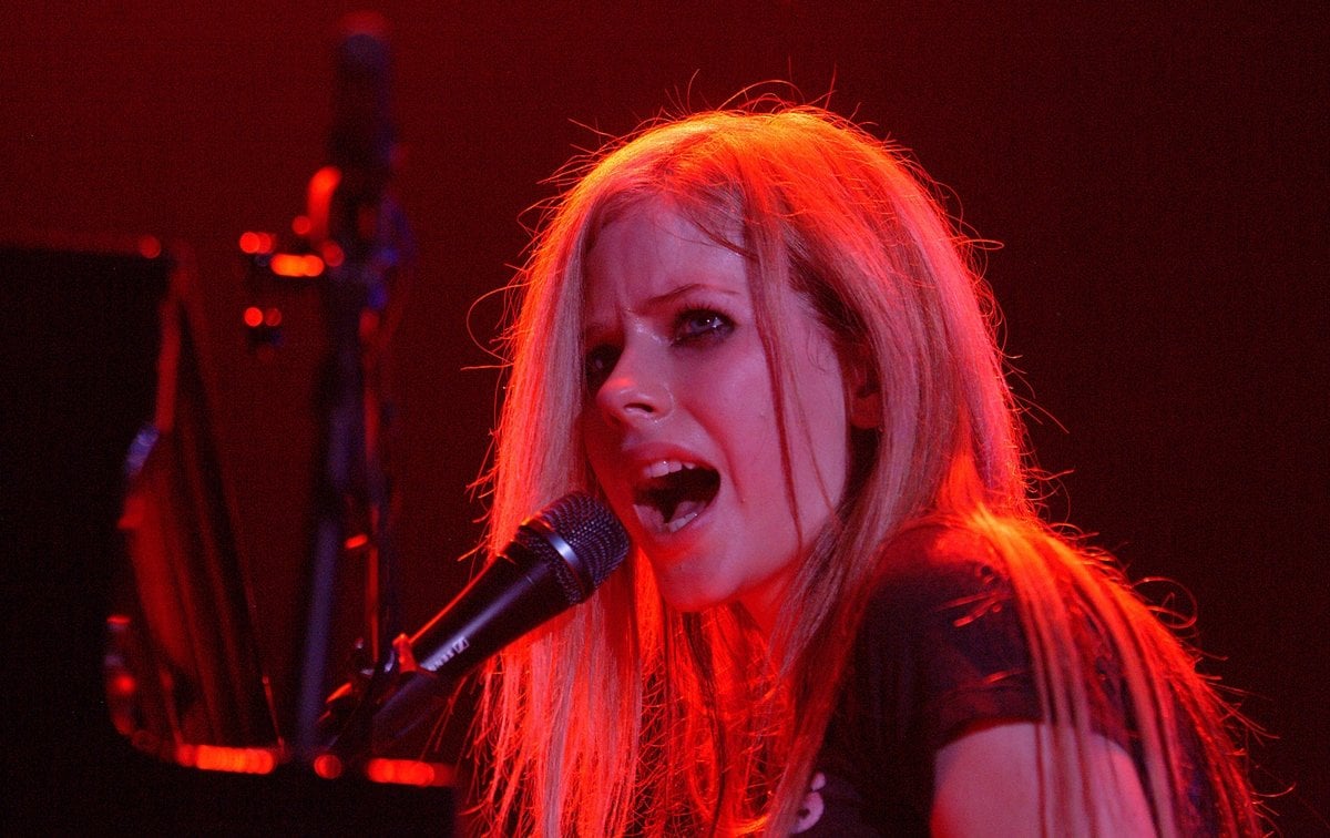 Canadian rocker Avril Lavigne plays hits from her album "Under My Skin" at Wembley Arena