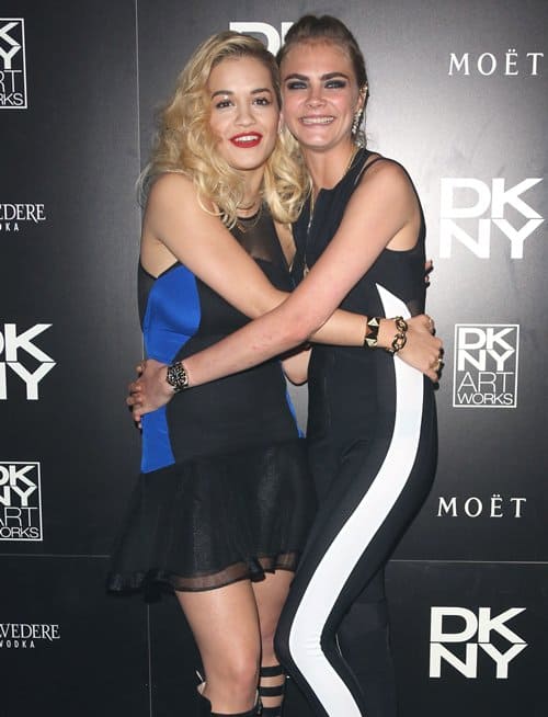 Cara Delevingne shares a joyful moment with best friend Rita Ora