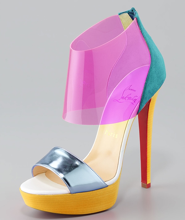 Christian Louboutin "Dufoura" Sandals in Rose Paris