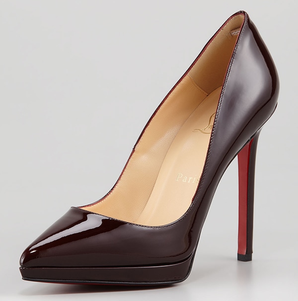 Christian Louboutin Pigalle Plato Pumps Plum