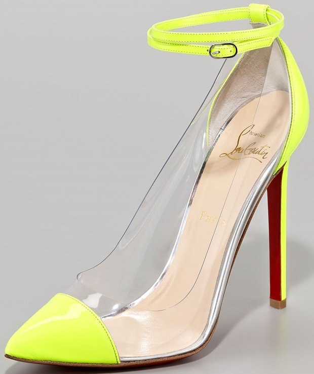 Christian Louboutin Yellow Unbout Illusion Pump