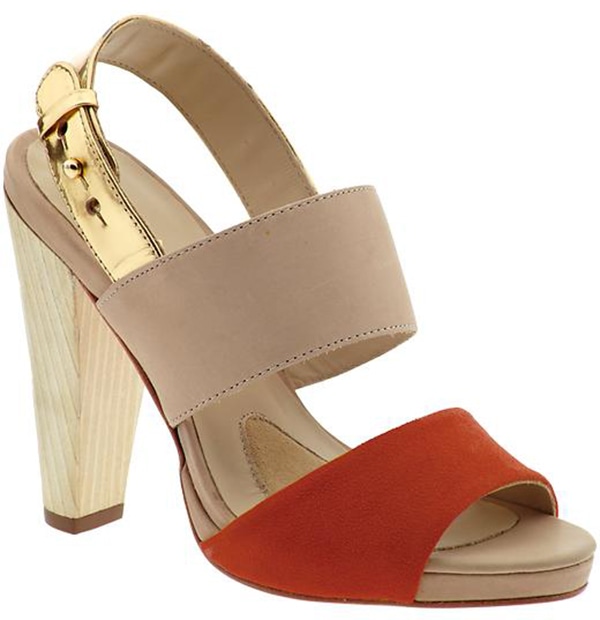 Coye Nokes "Hana" Sandals in Tangerine