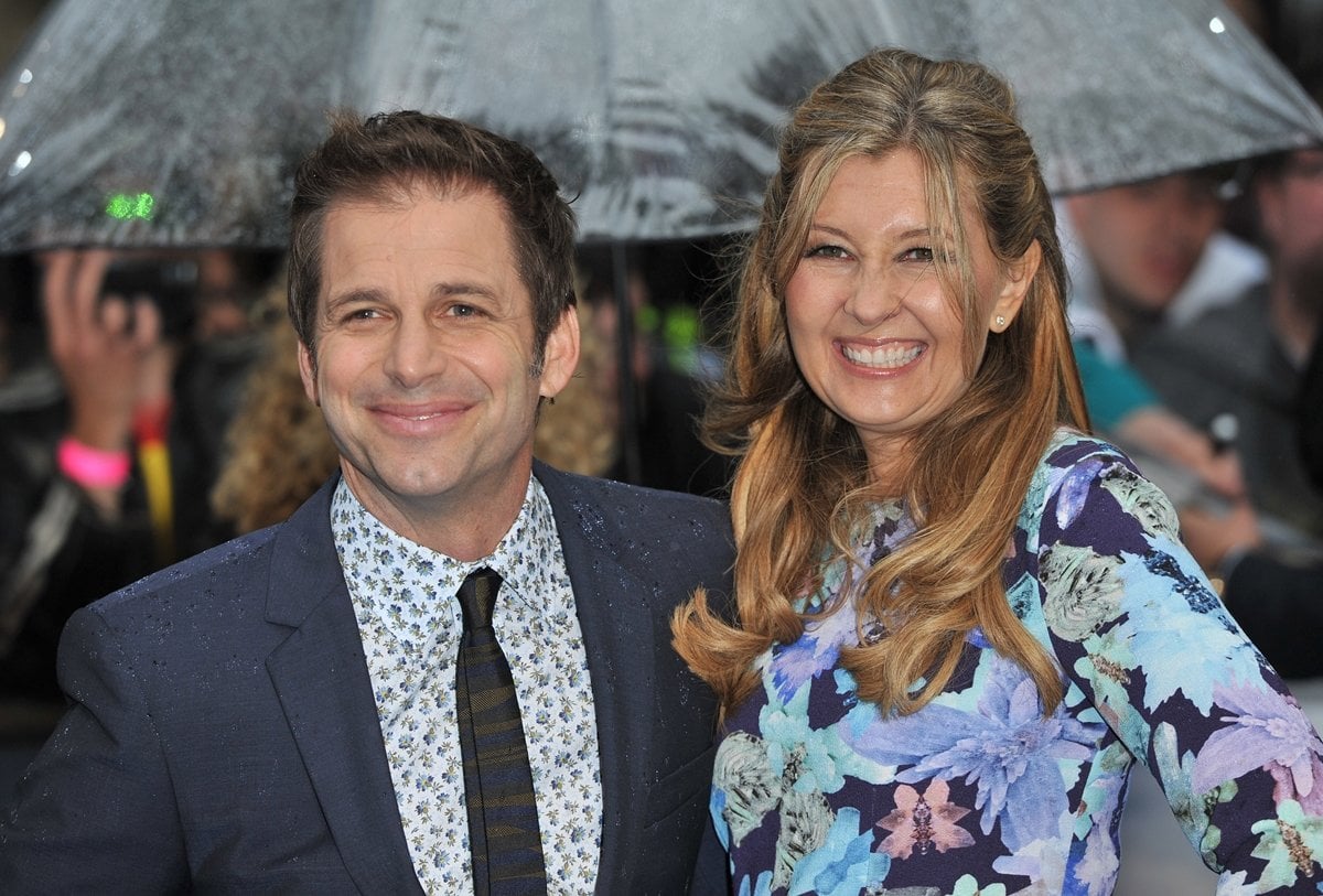 Deborah Snyder (née Johnson) and her husband Zack Snyder at the London premiere of Man of Steel