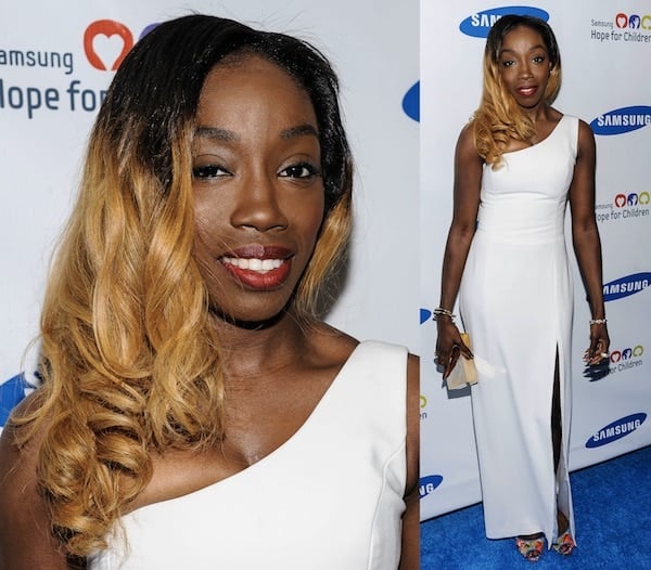 Estelle not looking her best at the Samsung Hope for Children Gala in New York City on June 11, 2013