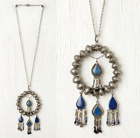 Free People Britt Bolton Lazuli Pendant Necklace