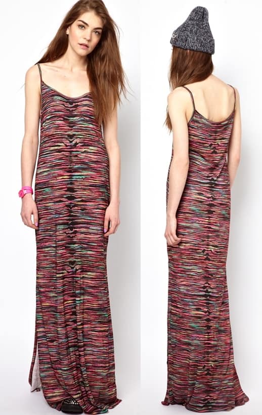 House of Holland Strappy Maxi Dress in Multiprint