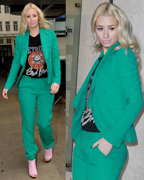 Iggy Azalea leaves BBC Radio 1 in London