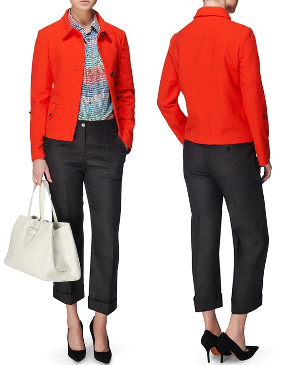 Jaeger Roll Sleeve Short Jacket