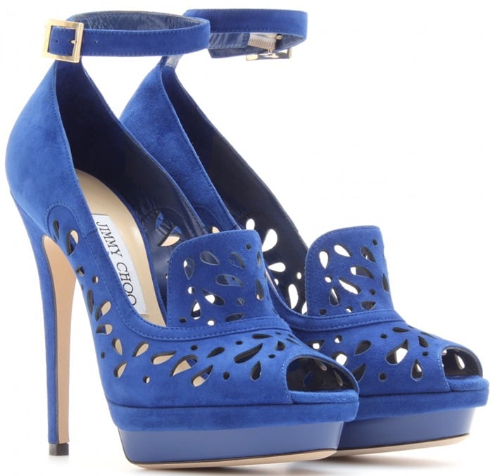 Jimmy Choo Kalan Suede Platform Pumps