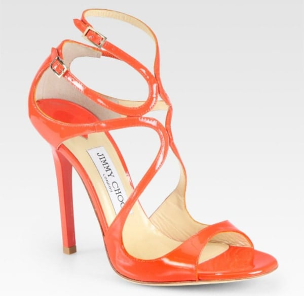 Jimmy Choo Lance Tangerine Sandals